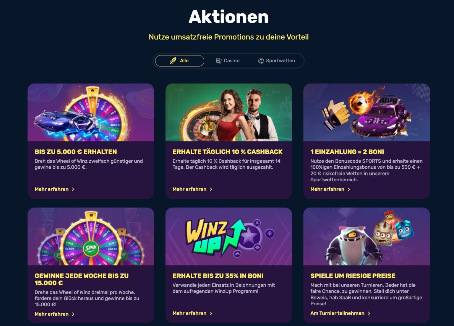 Finde Antworten auf deine Fragen mit dem Winz.io Help Centre